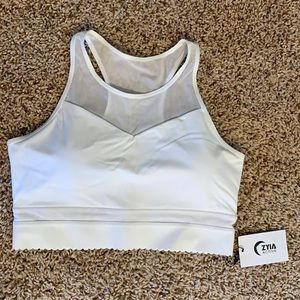 ZYIA White Star Mesh Bra XXL NWT